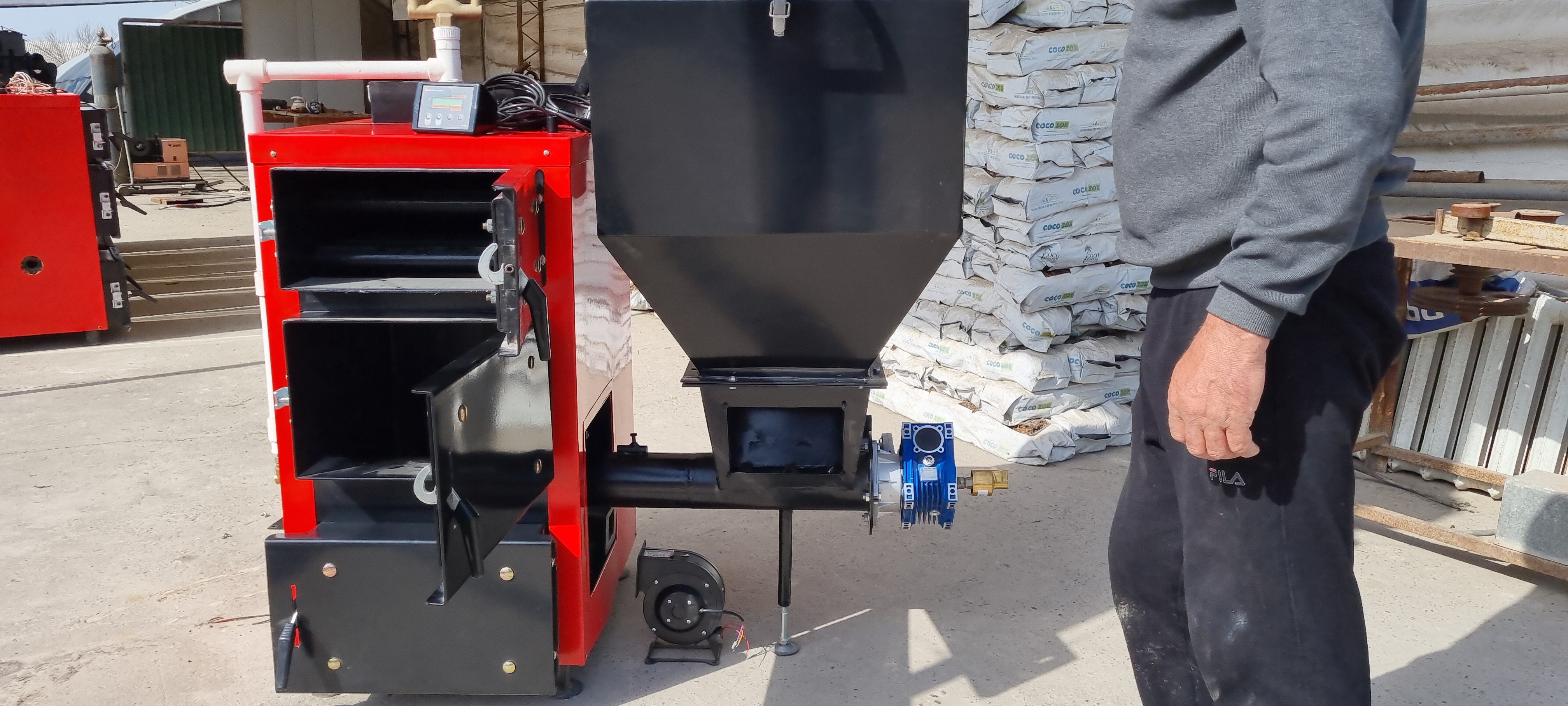 Finished coal-fired boiler